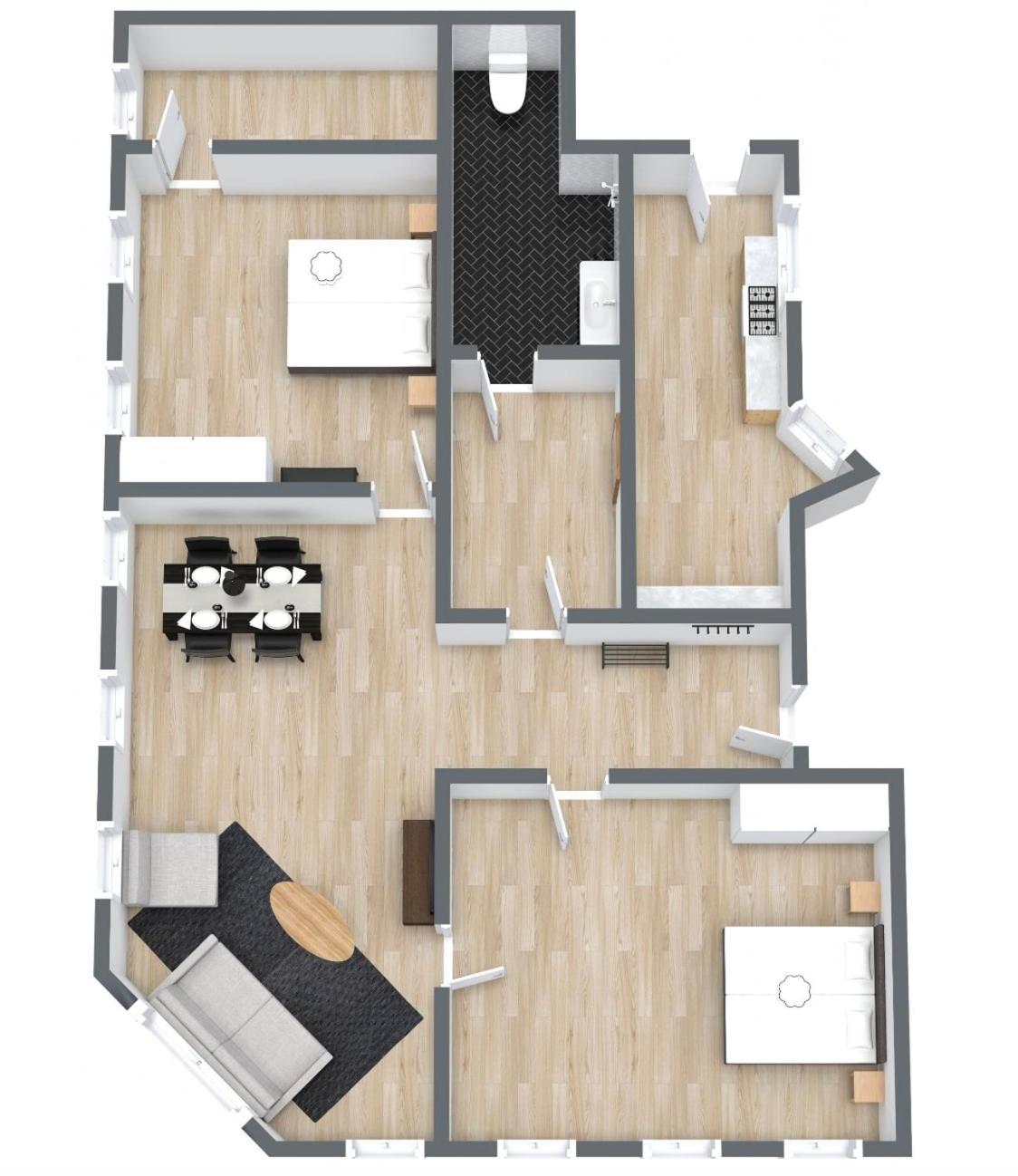 קופנהגן Spacious Tivoli Gardens Apartment W 3 Bedrooms מראה חיצוני תמונה